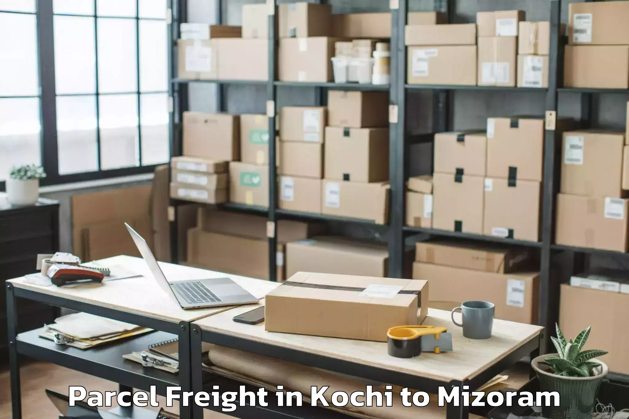 Top Kochi to Tlabung Parcel Freight Available